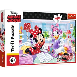 Trefl Puzzle - DISNEY - Minnie - 160 pièces - Dessins animés et BD - Rose pas cher