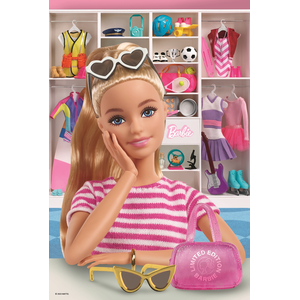 Trefl - Barbie, Meet Barbie - Puzzle 100 pièces - Puzzle Rose avec la poupée la Plus Populaire au Monde, Divertissement créatif, Amusant pour Les Enfants à partir de 5 Ans