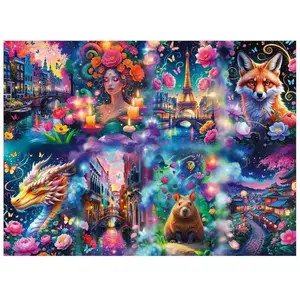 Comparateur de prix : Puzzle 8000 pièces : Monde coloré