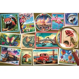 Easy Piece - Timbres-Poste 300 Pièces  Trefl pas cher