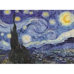 Trefl Pièces XXL - Puzzle Bois - La Nuit Étoilée - Vincent Van Gogh