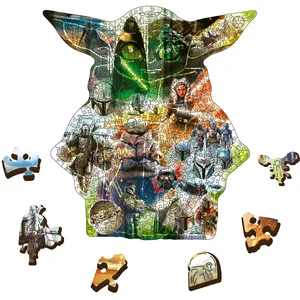 Trefl Puzzle 500+5 pièces Mystérieux Grogu Star Wars  