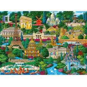 Trefl Puzzle En Bois Des Lieux Célèbres En France 1000 Unités