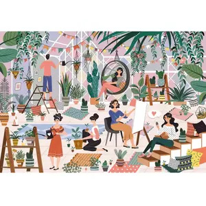 Trefl Puzzle de 1500 pièces : Technologie Unlimited Fit : Ambiance botanique
