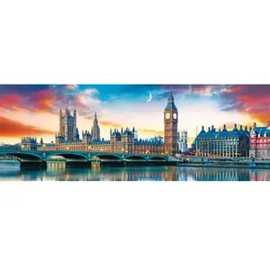 Trefl Puzzle 500 pièces panoramique : Big Ben et Palais de Westminster, Londres