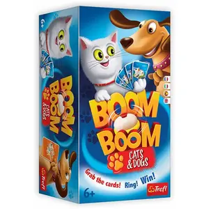 Jeu de société - TREFL - Boom Boom Cats and Dogs - Rapidité - Observation - Stratégie pas cher