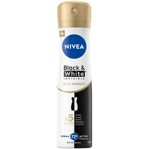 Comparateur de prix : NIVEA Black & White 48H Invisible Silky Smooth Spray Anti-transpirant pour Femme 150 ml