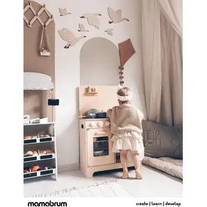Comparateur de prix : Mamabrum Cuisine Enfant en Bois avec LED