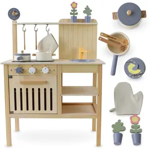 Comparateur de prix : MAMABRUM Cuisine Enfant Bois +3ans, Équipée + accessoires Jeux D'imitation