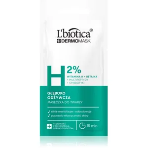 Comparateur de prix : L’biotica DermoMask H 2% masque nourrissant en profondeur visage 8 ml