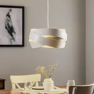 Domiluce Suspension Tornado Ø 40 cm blanche pas cher
