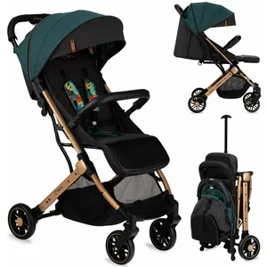 Poussette bébé citadine ultra compacte MOMI Estelle - De 0 à 36 mois - Verte