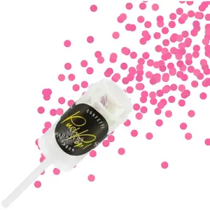 PartyDeco Confetti push pop, iridescent pas cher
