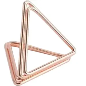 PartyDeco Marque places rose gold - triangle x10 pas cher