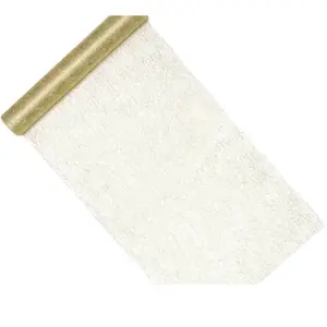 PartyDeco ColorUp.Shop SF1-36-019ME Chemin de table décoratif en fibre Doré 0,36 x 9 m pas cher