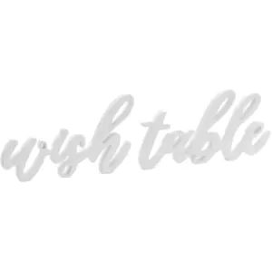 PartyDeco Lettres "Wish Table" Blanc pas cher