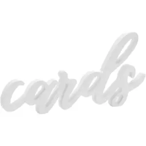 PartyDeco Lettres "Cards" Blanc pas cher