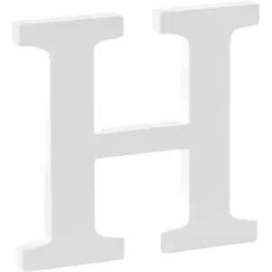 Lettre H en Bois Blanc pas cher