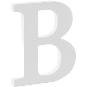 Lettre B en Bois Blanc  pas cher