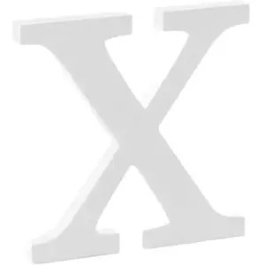 Lettre X en Bois Blanc  pas cher