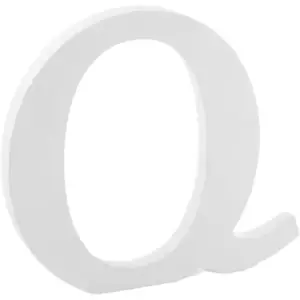 Lettre Q en Bois Blanc pas cher