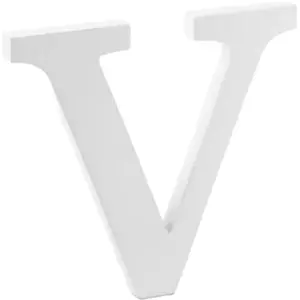 Lettre V en Bois Blanc pas cher