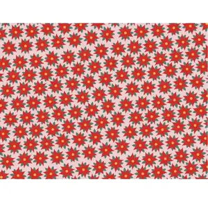 Papier cadeau - Étoile de Bethléem Rouge&Rose - 70x200cm pas cher