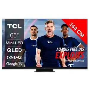 TV QLED Mini LED TCL 65C935 165 cm 4K UHD Smart TV Aluminium brossé pas cher