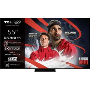 Comparateur de prix : TV QD-Mini LED Tcl 55C89K 138 cm 4K UHD 2025 Aluminium brossé