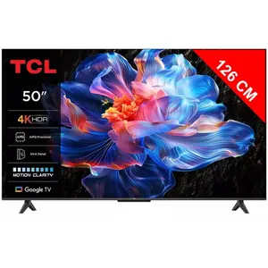 Comparateur de prix : TV HDR Tcl 50P69K 127 cm 4K UHD 2025 Aluminium brossé