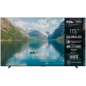 Tcl 4K QD-Mini Pro 144Hz 115C7K 292 cm avec GOOGLE et système sonore O... pas cher