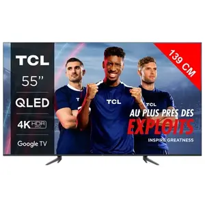 TCL C64 Series 55C649 TV 139,7 cm (55") 4K Ultra HD Smart TV Wifi Titane pas cher