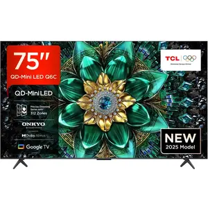TCL 75Q6C QD-Mini LED TV, 4K HDR Premium 1000nits, Smart TV alimenté p... pas cher