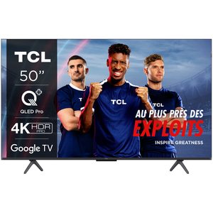 TV QLED 4K - TCL - 50T7B - 126 cm - Google TV - Wi-Fi - Bluetooth pas cher