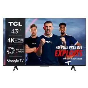 TCL P75 Series 43P755 TV 109,2 cm (43") 4K Ultra HD Smart TV Wifi Titane pas cher