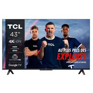 TCL TCL 43P655 43" (109 cm) LED, 4K, 2024, Noir pas cher