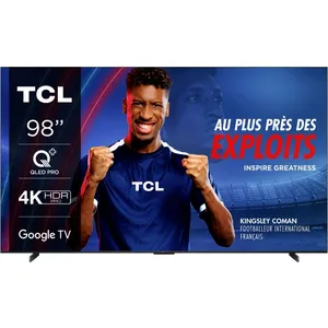 TV QLED Tcl 98C69B 248 cm 4K UHD 2024 Aluminium brossé pas cher