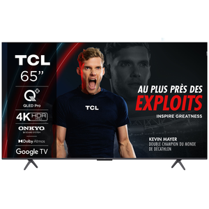 TCL C61 65C61B TV 165,1 cm (65") 4K Ultra HD Smart TV Wifi Titane 450 ... pas cher