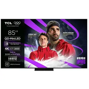 Comparateur de prix : TV QD-Mini LED Pro Tcl 85C79K 216 cm 4K UHD 2025 Aluminium brossé
