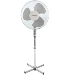 Comparateur de prix : Esperanza EHF001WE Ventilateur sur pied 16" blanc-gris