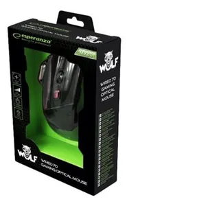 Comparateur de prix : Souris ESPERANZA MX201 WOLF - Optique 2400 dpi - 7 boutons - Filaire USB - Rouge