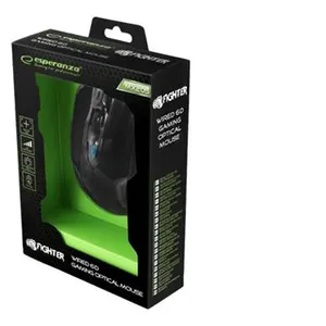 Comparateur de prix : Esperanza MX205 Fighter souris optique filaire Gaming 6D USB noir-bleu