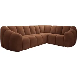 MIUFORM Shell canapé module d'angle 6pl, terracotta Shell pas cher