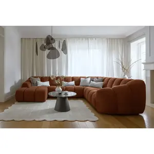 MIUFORM Shell canapé module d'angle 8pl, droit, terracotta Shell pas cher