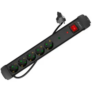 Lanberg Multiprise 5 Prises Avec Interrupteur 5 M pas cher