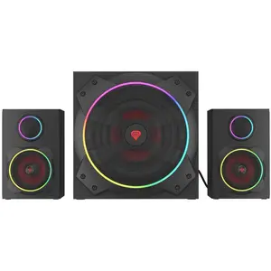 Enceintes pour ordinateur GENESIS Helium 800BT - Bluetooth - Noir - Batterie Lithium IonVendu parcarrefour