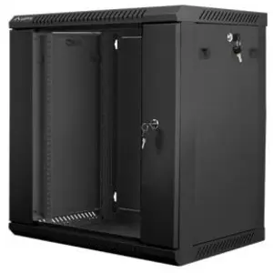 Lanberg WF01-6412-10B étagère 12U Rack monté sur le mur Noir pas cher