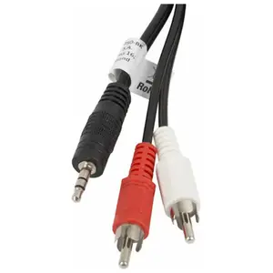 Comparateur de prix : Câble Audio Jack vers 2 RCA Lanberg CA-MJRC-10CC-0050-BK Noir 5 m