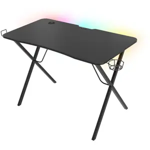 Table de jeu - GENESIS - Holm 200 RGB - Plateau en carbone - Rétroéclairage LED pas cher