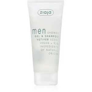 Comparateur de prix : Ziaja Men gel de douche et shampoing 2 en 1 pour homme Vetiver 200 ml
